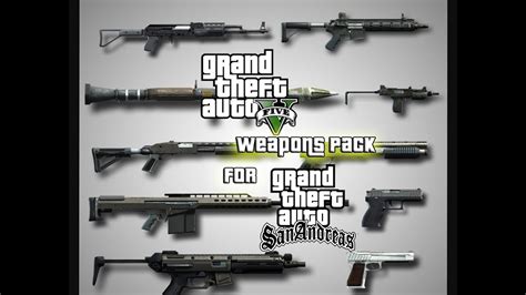 How to install Gta V Weapons Pack in Gta San Andreas .